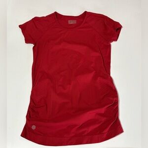 Women's Red/Burnt Orange Athleta Speed Light Tunic Top size Medium/Large
